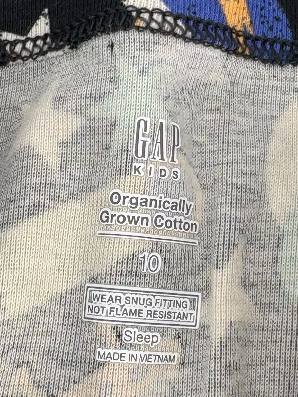 Gap Kids New Organically Grown Cotton Top & Bottom Print Sleep Set Pajamas